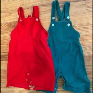 Baby Boy Christmas Overalls, Size 13-18 pounds